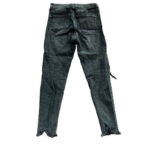 Wild fable black denim raw hem skinny ankle jeans - Picture 6 of 6